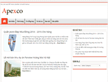 Tablet Screenshot of apexco.com.vn
